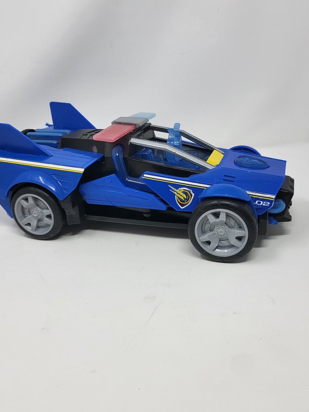 Paw Patrol Blue Racing Rescue Vehicle with Yellow Accents
